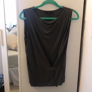 All Saints top with zipper detail